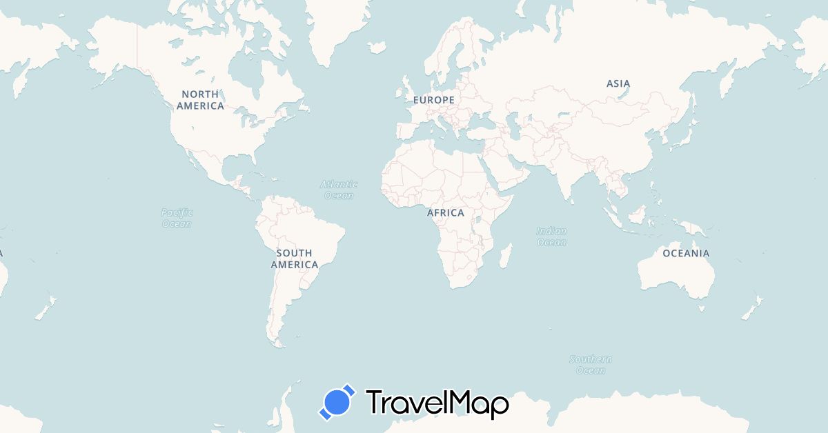 TravelMap itinerary: driving, boat in France (Europe)